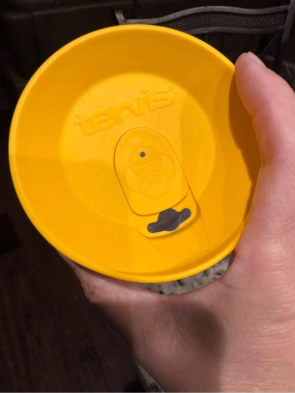 I Speak Fluent Emoji Yellow Lid Tumbler